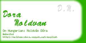 dora moldvan business card
